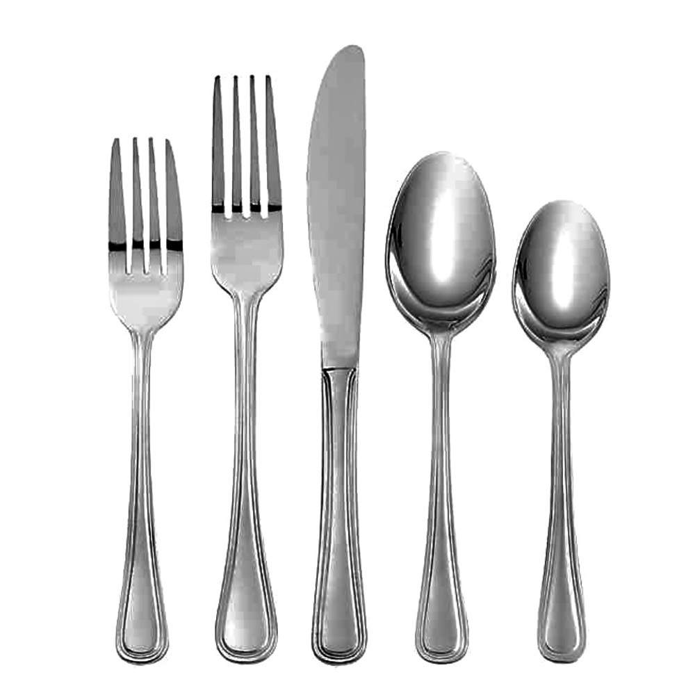 Oneida Tress Stainless Steel Set of 5 Flatware